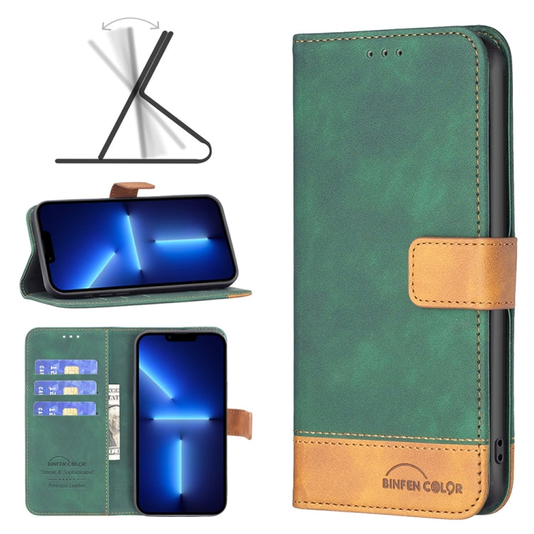 BF11 Color Matching Skin Feel Leather Phone Case, For iPhone 13 Pro Max