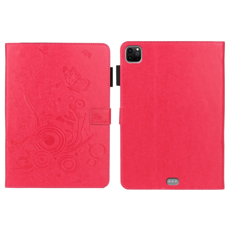 Étui intelligent en cuir pour tablette avec motif papillon en relief