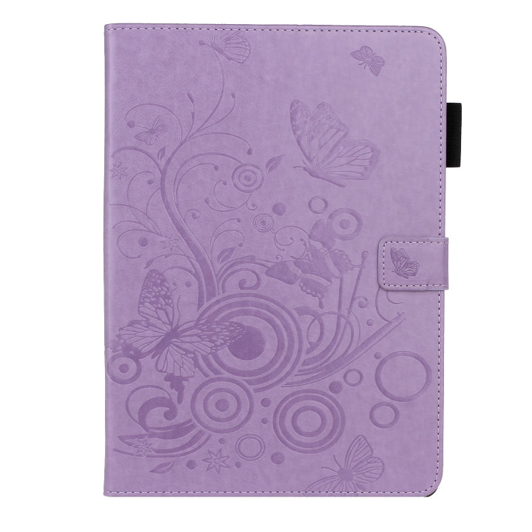 Étui intelligent en cuir pour tablette avec motif papillon en relief