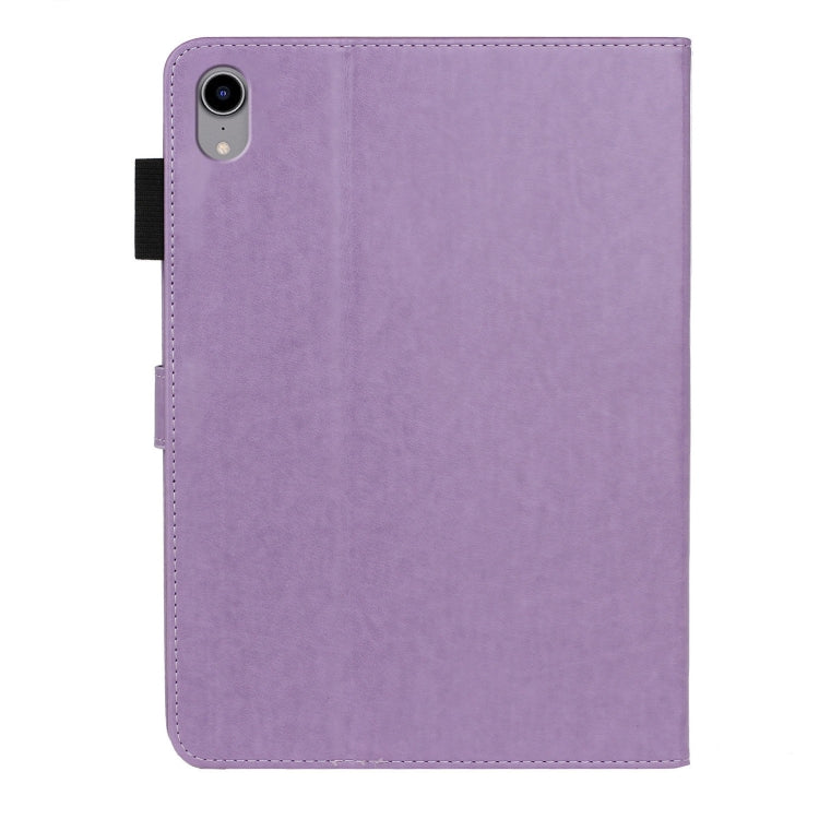 Étui intelligent en cuir pour tablette avec motif papillon en relief