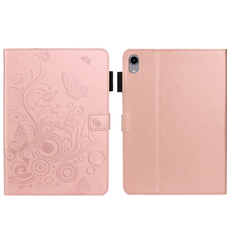 Étui intelligent en cuir pour tablette avec motif papillon en relief