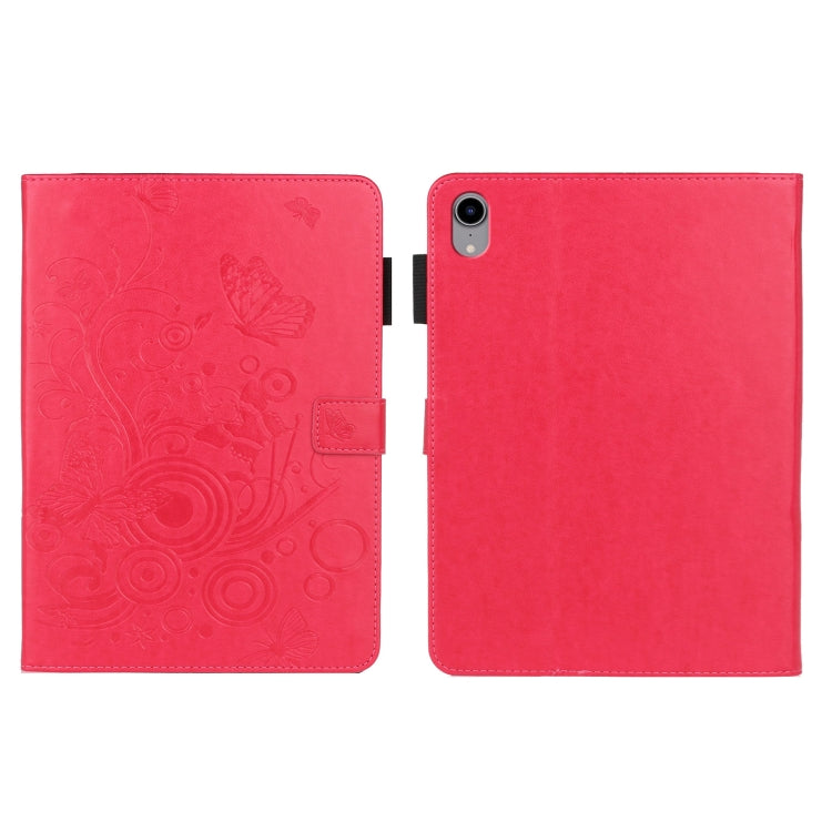 Étui intelligent en cuir pour tablette avec motif papillon en relief