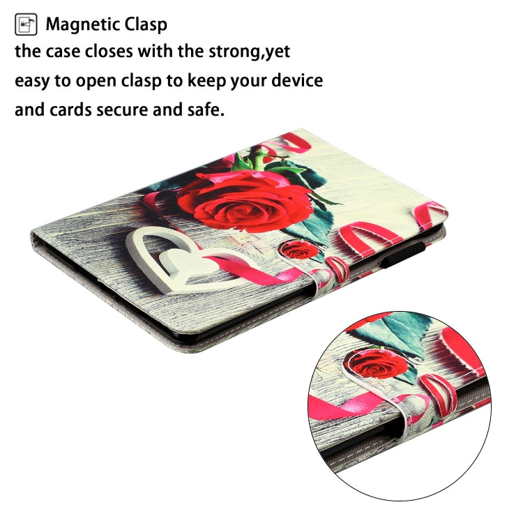 Cross Texture Painted Smart Leather Tablet Case, For iPad mini 2024 / mini 6