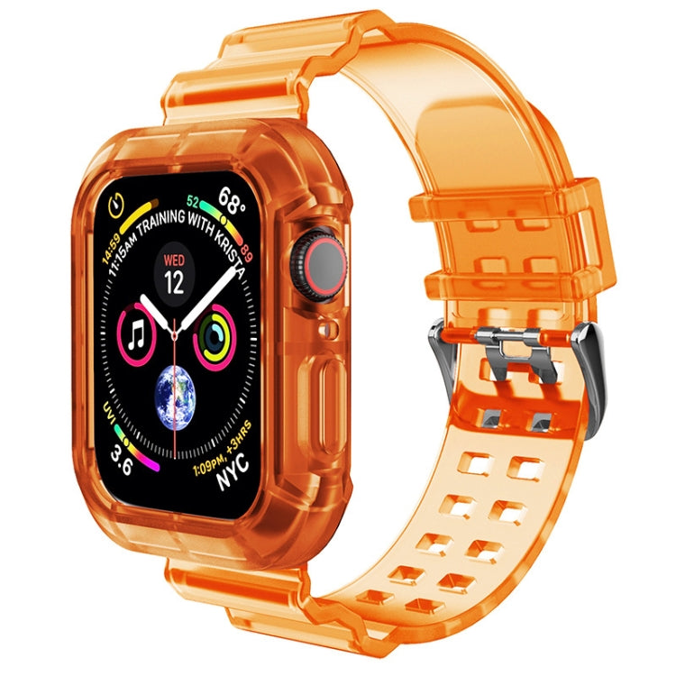 Transparent Watch Band For Apple Watch Series 8&7 45mm / SE 2&6&SE&5&4 44mm / 3&2&1 42mm(Transparent Brown), 7 41mm / 6&SE&5&4 40mm / 3&2&1 38mm, 7 45mm / 6&SE&5&4 44mm / 3&2&1 42mm