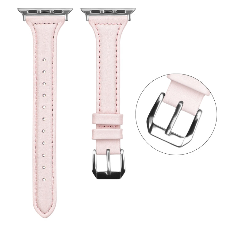 Genuine Leather Watch Band For Apple Watch Series, 7 41mm / 6&SE&5&4 40mm / 3&2&1 38mm