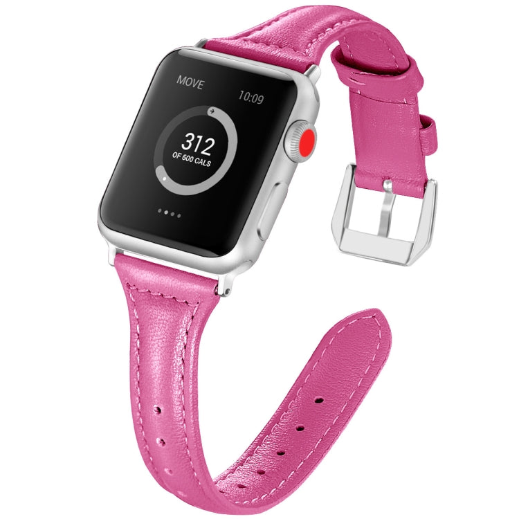 Genuine Leather Watch Band For Apple Watch Series, 7 41mm / 6&SE&5&4 40mm / 3&2&1 38mm
