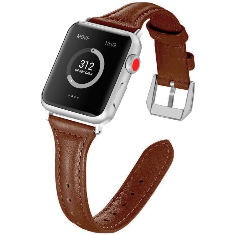 Genuine Leather Watch Band For Apple Watch Series, 7 45mm / 6&SE&5&4 44mm / 3&2&1 42mm
