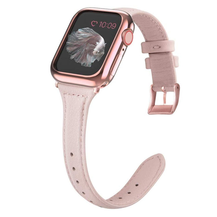 Genuine Leather Watch Band For Apple Watch Series, 7 41mm / 6&SE&5&4 40mm / 3&2&1 38mm