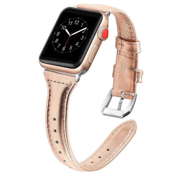 Genuine Leather Watch Band For Apple Watch Series, 7 41mm / 6&SE&5&4 40mm / 3&2&1 38mm