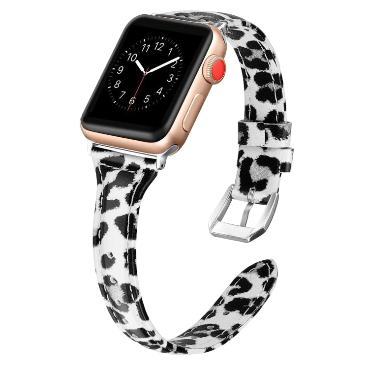 Genuine Leather Watch Band For Apple Watch Series, 7 41mm / 6&SE&5&4 40mm / 3&2&1 38mm