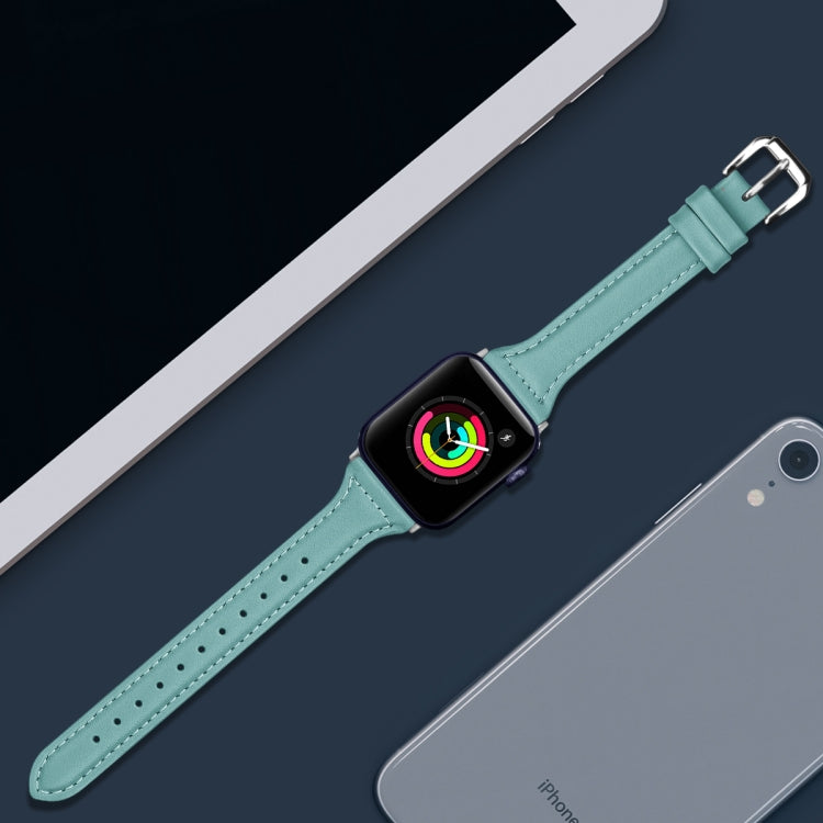 Genuine Leather Watch Band For Apple Watch Series, 7 41mm / 6&SE&5&4 40mm / 3&2&1 38mm