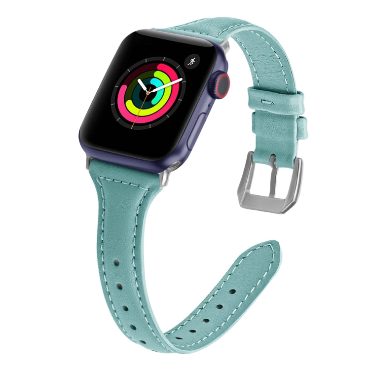 Genuine Leather Watch Band For Apple Watch Series, 7 41mm / 6&SE&5&4 40mm / 3&2&1 38mm