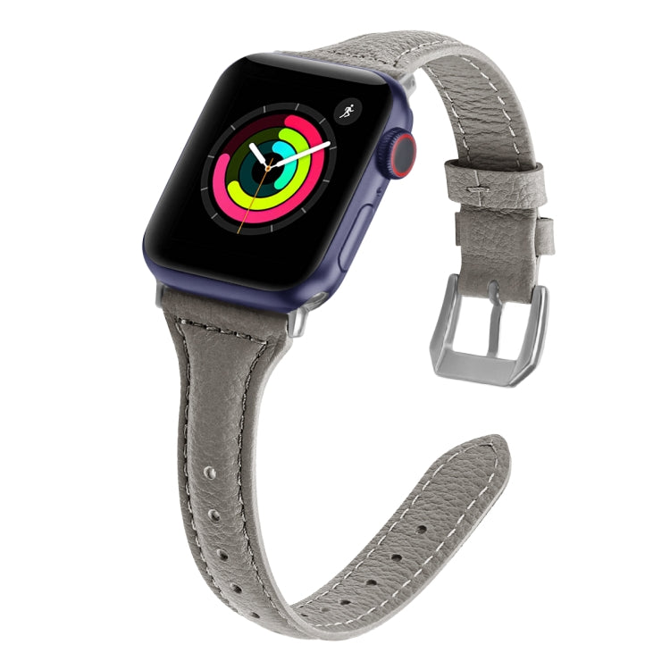Genuine Leather Watch Band For Apple Watch Series, 7 41mm / 6&SE&5&4 40mm / 3&2&1 38mm