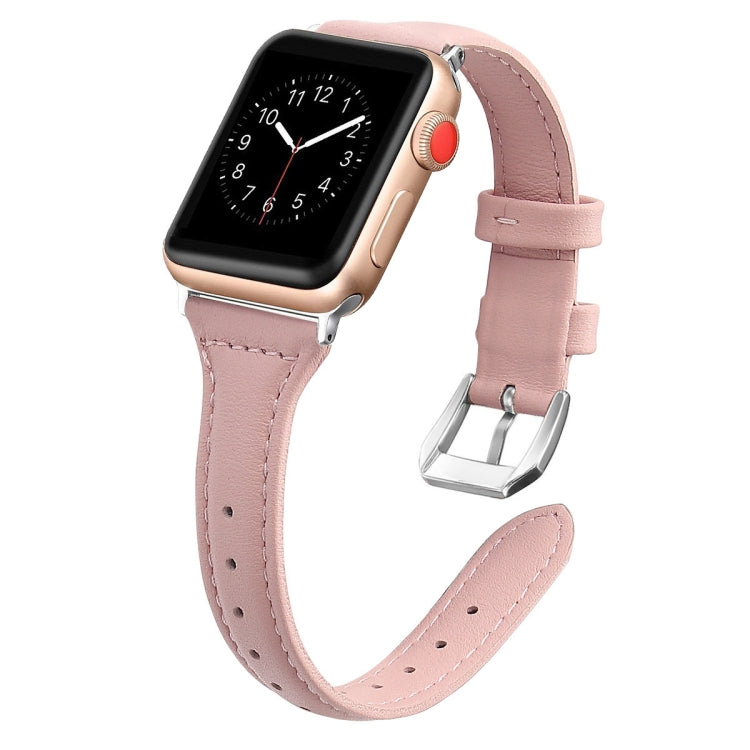 Genuine Leather Watch Band For Apple Watch Series, 7 41mm / 6&SE&5&4 40mm / 3&2&1 38mm