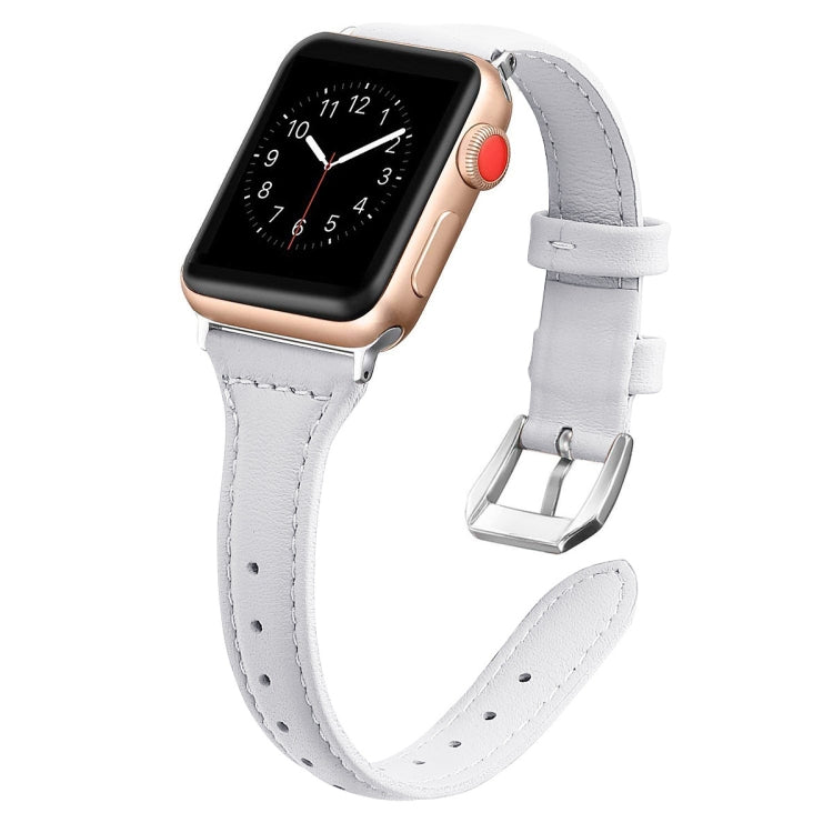 Genuine Leather Watch Band For Apple Watch Series, 7 41mm / 6&SE&5&4 40mm / 3&2&1 38mm