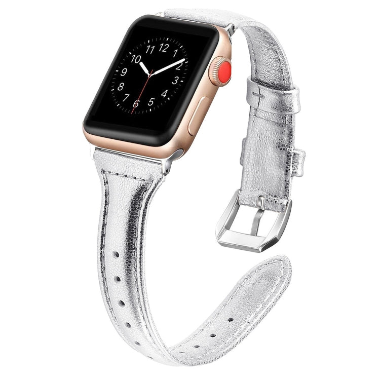 Genuine Leather Watch Band For Apple Watch Series, 7 41mm / 6&SE&5&4 40mm / 3&2&1 38mm
