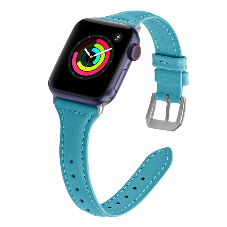 Genuine Leather Watch Band For Apple Watch Series, 7 45mm / 6&SE&5&4 44mm / 3&2&1 42mm
