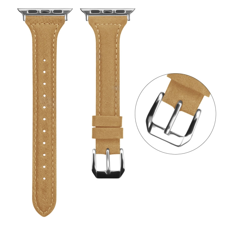 Genuine Leather Watch Band For Apple Watch Series, 7 41mm / 6&SE&5&4 40mm / 3&2&1 38mm