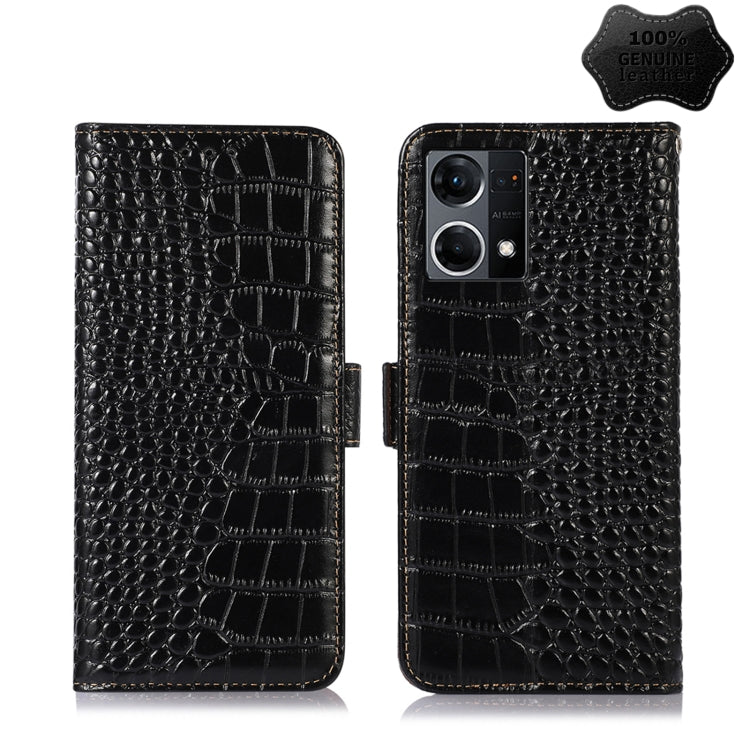 Crocodile Top Layer Cowhide Leather Phone Case, For Nokia X100, For OPPO Reno7 4G Global/F21 Pro 4G, For Xiaomi Redmi 10A / 9C, For Samsung Galaxy F23 5G / M23, For Samsung Galaxy M53 5G, For Samsung Galaxy S21 FE 5G