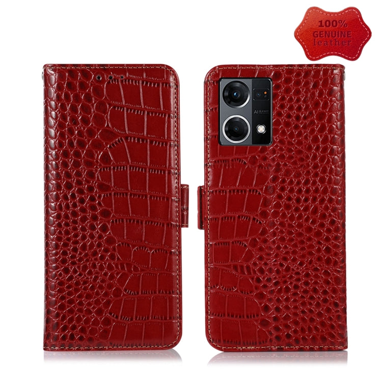 Crocodile Top Layer Cowhide Leather Phone Case, For Nokia X100, For OPPO Reno7 4G Global/F21 Pro 4G, For Xiaomi Redmi 10A / 9C, For Samsung Galaxy F23 5G / M23, For Samsung Galaxy M53 5G, For Xiaomi 12 Pro