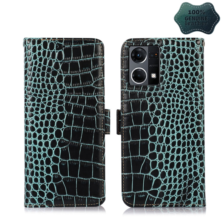 Crocodile Top Layer Cowhide Leather Phone Case, For Nokia X100, For OPPO Reno7 4G Global/F21 Pro 4G, For Xiaomi Redmi 10A / 9C, For Samsung Galaxy F23 5G / M23, For Samsung Galaxy M53 5G, For Xiaomi 12 Pro