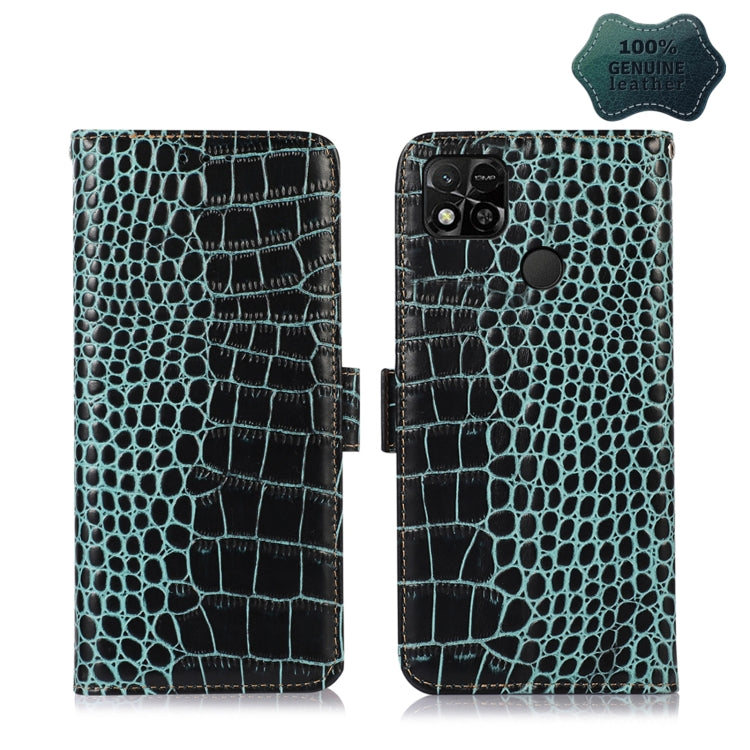 Crocodile Top Layer Cowhide Leather Phone Case, For Nokia X100, For OPPO Reno7 4G Global/F21 Pro 4G, For Xiaomi Redmi 10A / 9C, For Samsung Galaxy F23 5G / M23, For Samsung Galaxy M53 5G, For Xiaomi 12 Pro