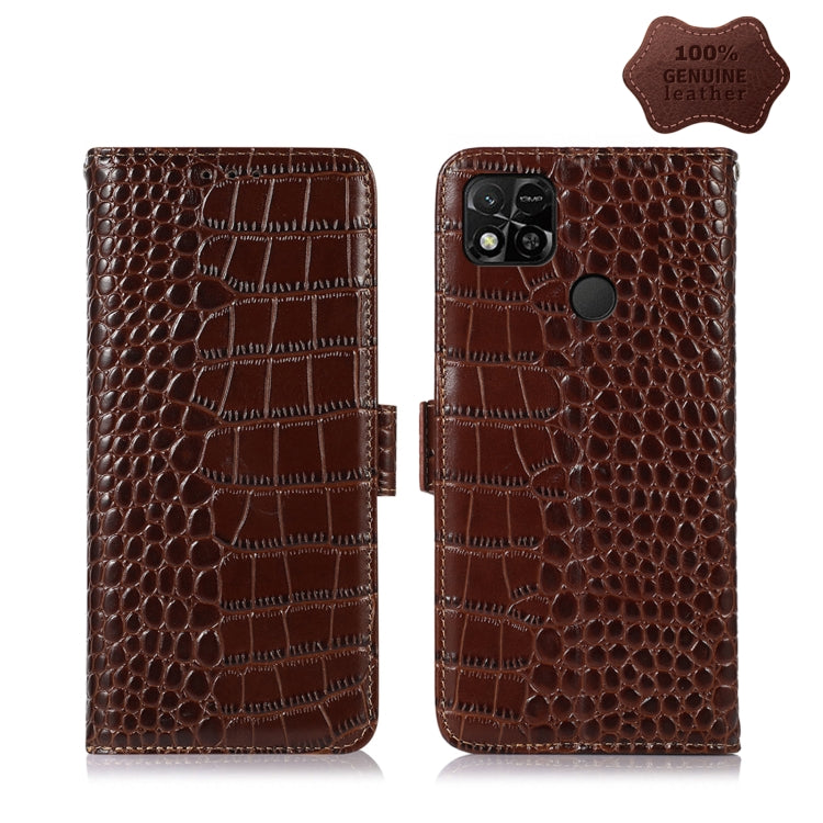 Crocodile Top Layer Cowhide Leather Phone Case, For Nokia X100, For OPPO Reno7 4G Global/F21 Pro 4G, For Xiaomi Redmi 10A / 9C, For Samsung Galaxy F23 5G / M23, For Samsung Galaxy M53 5G, For Samsung Galaxy S21 FE 5G