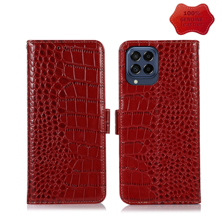 Crocodile Top Layer Cowhide Leather Phone Case, For Nokia X100, For OPPO Reno7 4G Global/F21 Pro 4G, For Xiaomi Redmi 10A / 9C, For Samsung Galaxy F23 5G / M23, For Samsung Galaxy M53 5G, For Xiaomi 12 Pro