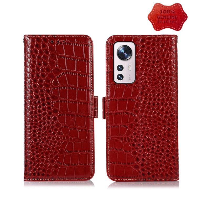Crocodile Top Layer Cowhide Leather Phone Case, For Nokia X100, For OPPO Reno7 4G Global/F21 Pro 4G, For Xiaomi Redmi 10A / 9C, For Samsung Galaxy F23 5G / M23, For Samsung Galaxy M53 5G, For Xiaomi 12 Pro