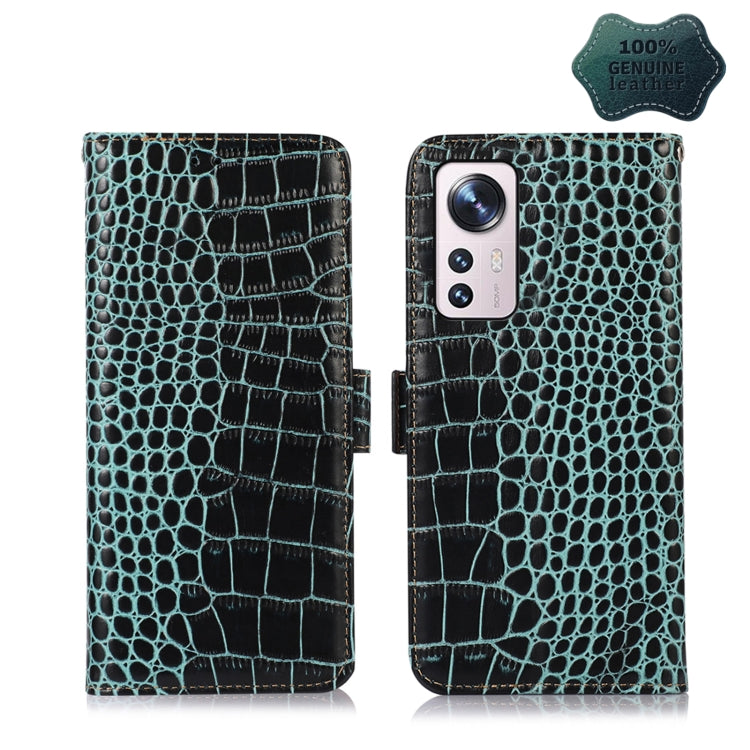 Crocodile Top Layer Cowhide Leather Phone Case, For Nokia X100, For OPPO Reno7 4G Global/F21 Pro 4G, For Xiaomi Redmi 10A / 9C, For Samsung Galaxy F23 5G / M23, For Samsung Galaxy M53 5G, For Xiaomi 12 Pro