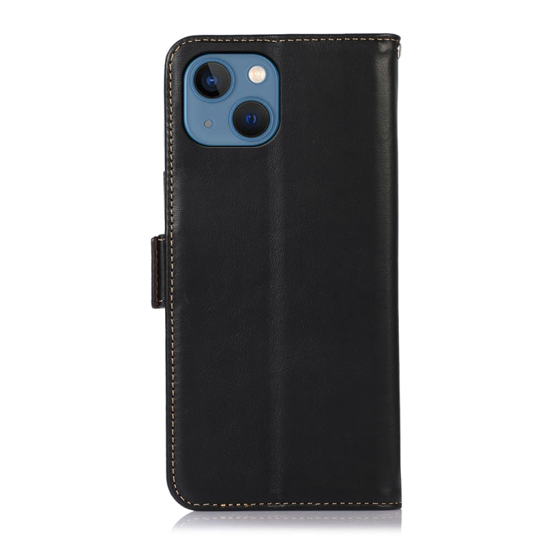 Crazy Horse Top Layer Cowhide Leather Phone Case, For iPhone 13