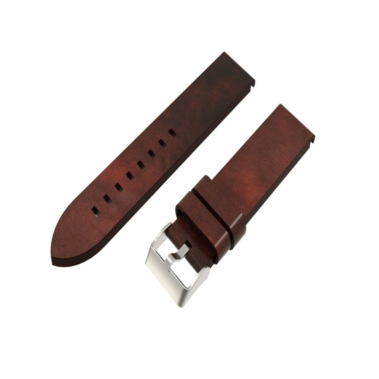 Quick Release Leather Strap, For Garmin Fenix 5