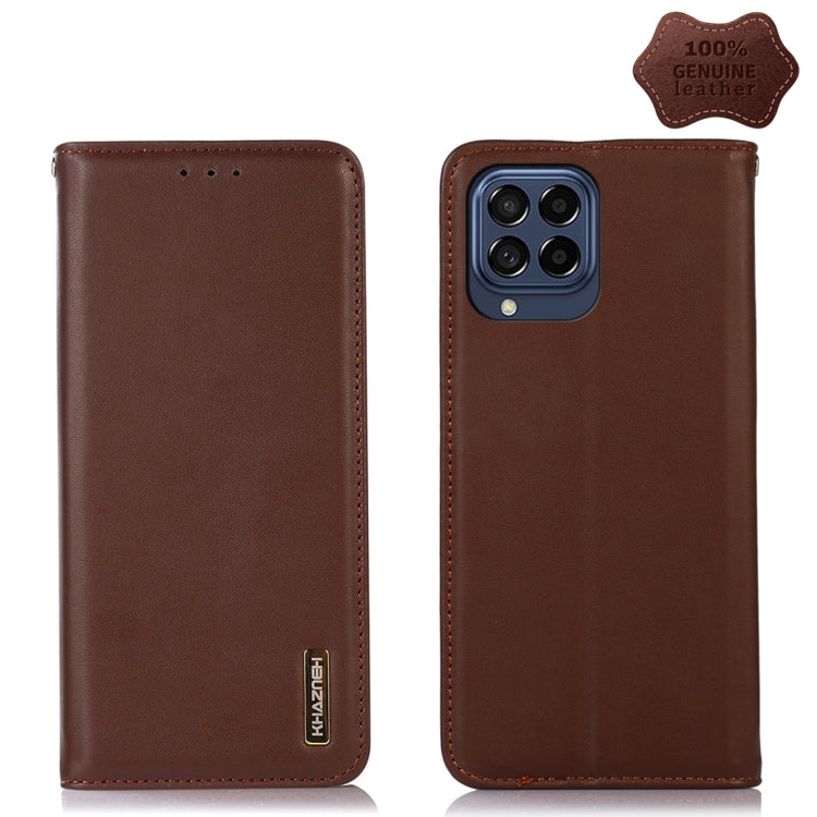 KHAZNEH Nappa Top Layer Cowhide Leather Phone Case, For Nokia X100, For OPPO Reno7 4G Global/F21 Pro 4G, For Xiaomi Redmi 10A / 9C, For Samsung Galaxy F23 5G / M23, For Samsung Galaxy M53 5G, For Xiaomi 12 Pro