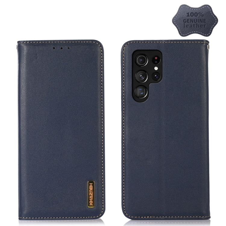 KHAZNEH Étui en cuir de vachette nappa pour Xiaomi 12 Pro, Samsung Galaxy S22+ 5G, Samsung Galaxy S22 Ultra 5G et Samsung Galaxy S22 5G