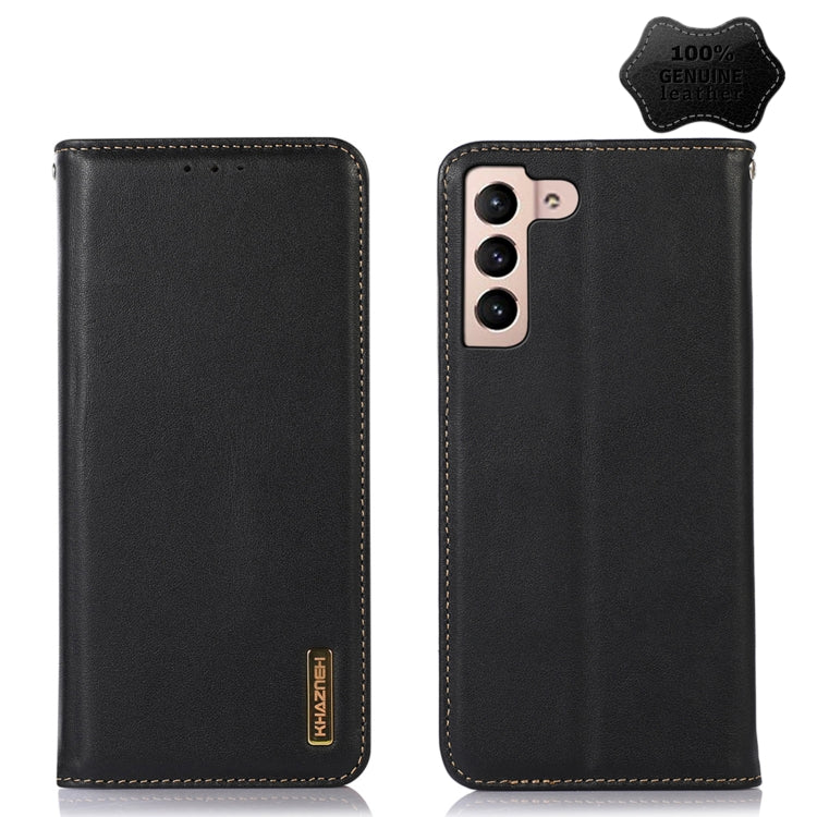 KHAZNEH Étui en cuir de vachette nappa pour Xiaomi 12 Pro, Samsung Galaxy S22+ 5G, Samsung Galaxy S22 Ultra 5G et Samsung Galaxy S22 5G
