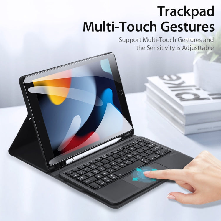 Étui clavier Bluetooth DUX DUCIS en cuir avec pavé tactile et fonction veille intelligente, pour iPad 10.2 (2021/2020/2019), iPad Air 4/5/iPad Pro 11 (2018/2020/2021/2022), iPad Pro 12.9 (2020/2021/2022)