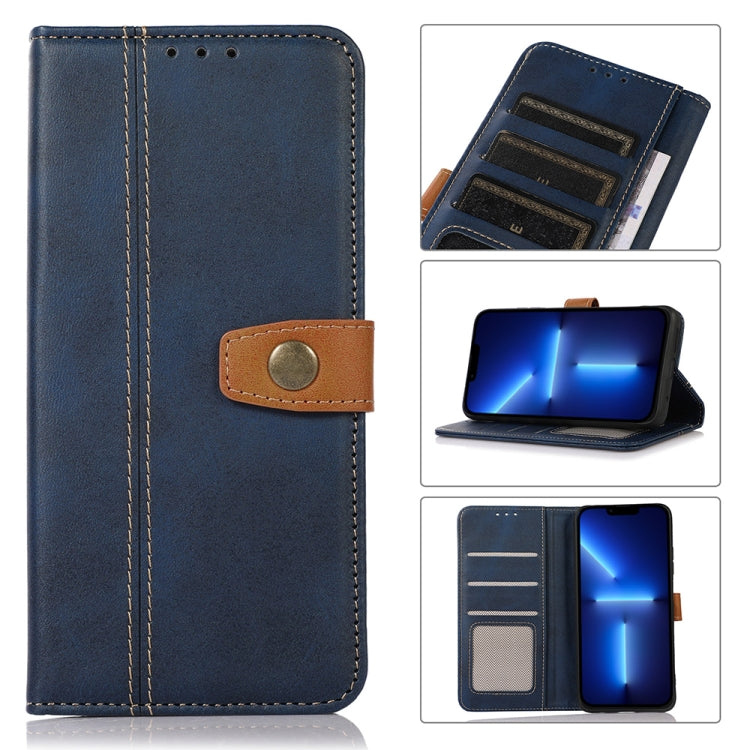 Stitching Thread Calf Texture Leather Phone Case