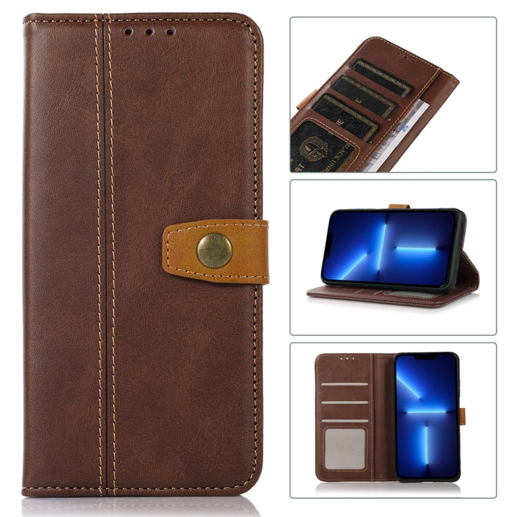 Stitching Thread Calf Texture Leather Phone Case