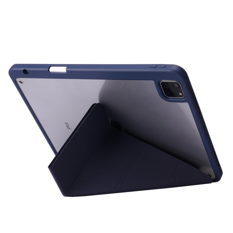 Étui en cuir acrylique transparent déformable pour tablette, pour iPad Air 13 (2025/2024) et iPad Pro 12.9 (2022/2021/2020/2018).