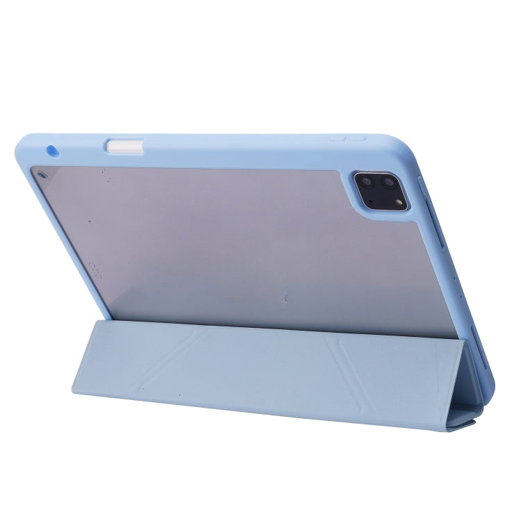 Étui en cuir acrylique transparent déformable pour tablette, pour iPad Air 13 (2025/2024) et iPad Pro 12.9 (2022/2021/2020/2018).