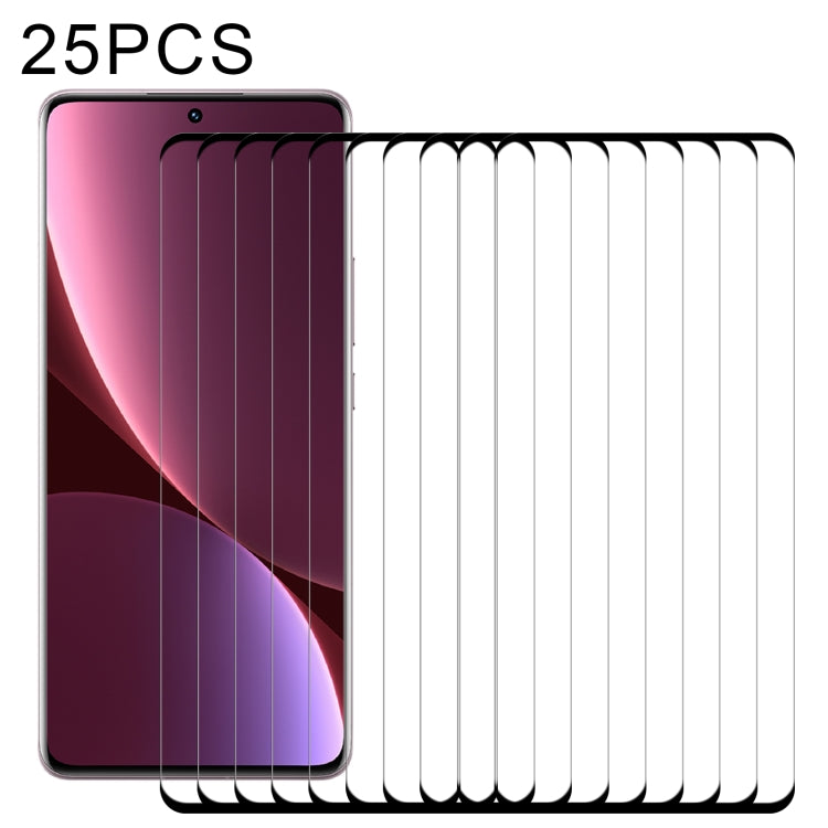 25 PCS 3D Curved Edge Full Screen Tempered Glass Film