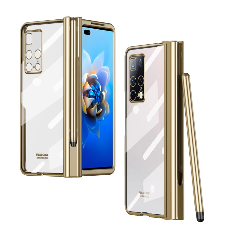 Electroplating Hinge Phone Case with Stylus, For Huawei Mate X2, For Xiaomi Mi Mix Fold, For Honor Magic V