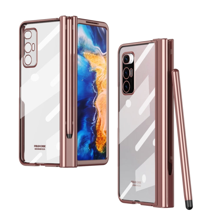 Electroplating Hinge Phone Case with Stylus, For Huawei Mate X2, For Xiaomi Mi Mix Fold, For Honor Magic V