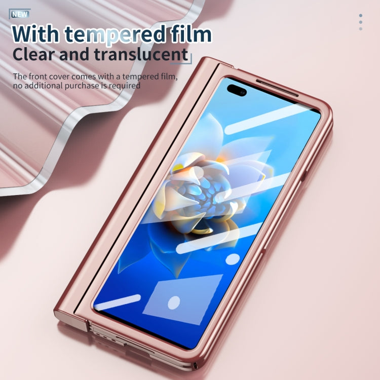Full Body Electroplating Hinge Phone Case with Stylus, For Huawei Mate X2 with Film, For Honor Magic V with Film, For Xiaomi Mi Mix Fold with Film