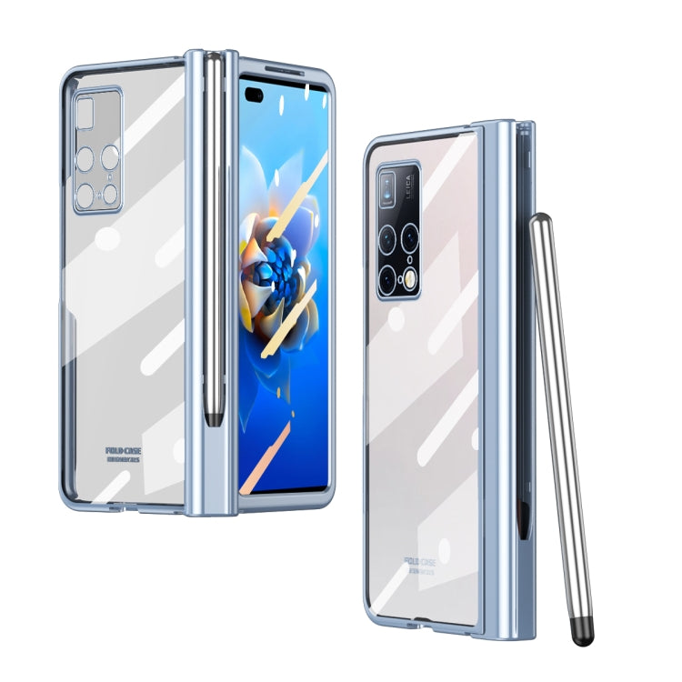 Full Body Electroplating Hinge Phone Case with Stylus, For Huawei Mate X2 with Film, For Honor Magic V with Film, For Xiaomi Mi Mix Fold with Film