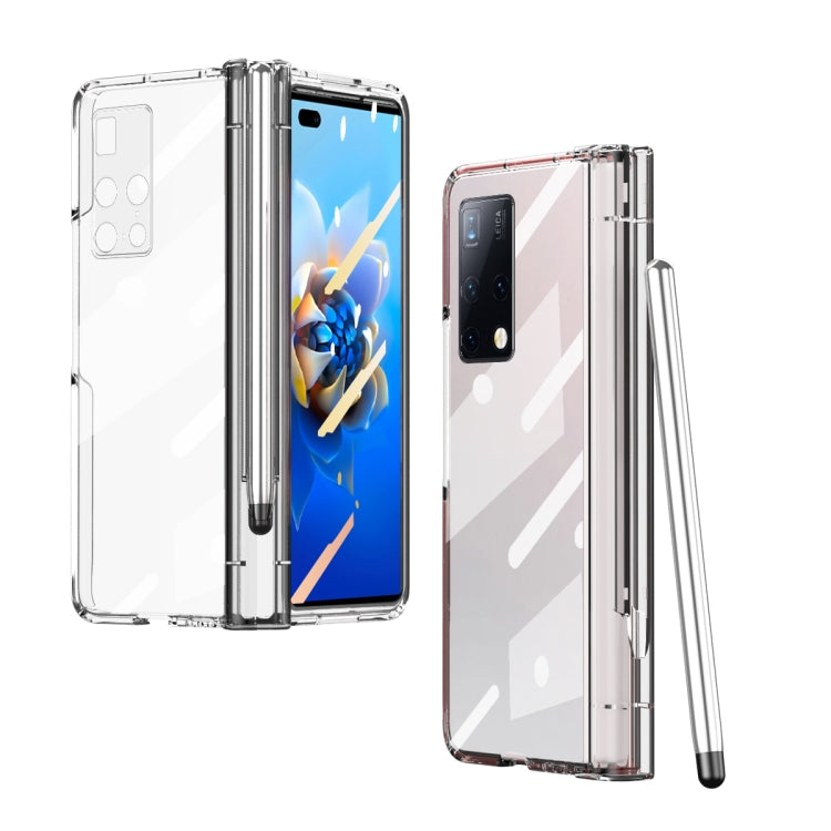 Full Body Electroplating Hinge Phone Case with Stylus, For Huawei Mate X2 with Film, For Honor Magic V with Film, For Xiaomi Mi Mix Fold with Film