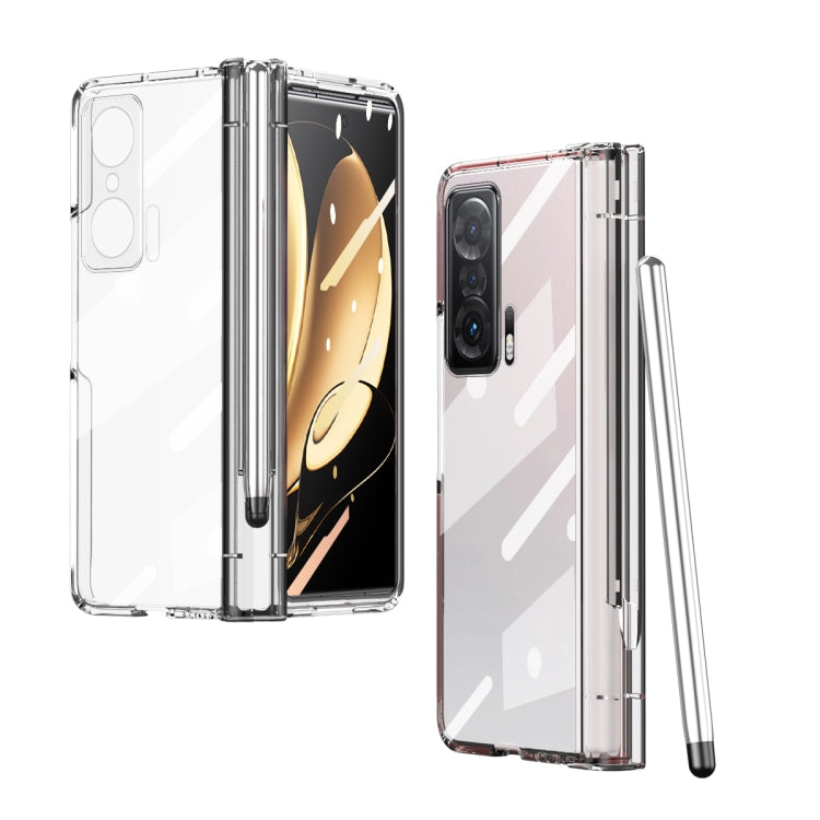 Full Body Electroplating Hinge Phone Case with Stylus, For Huawei Mate X2 with Film, For Honor Magic V with Film, For Xiaomi Mi Mix Fold with Film