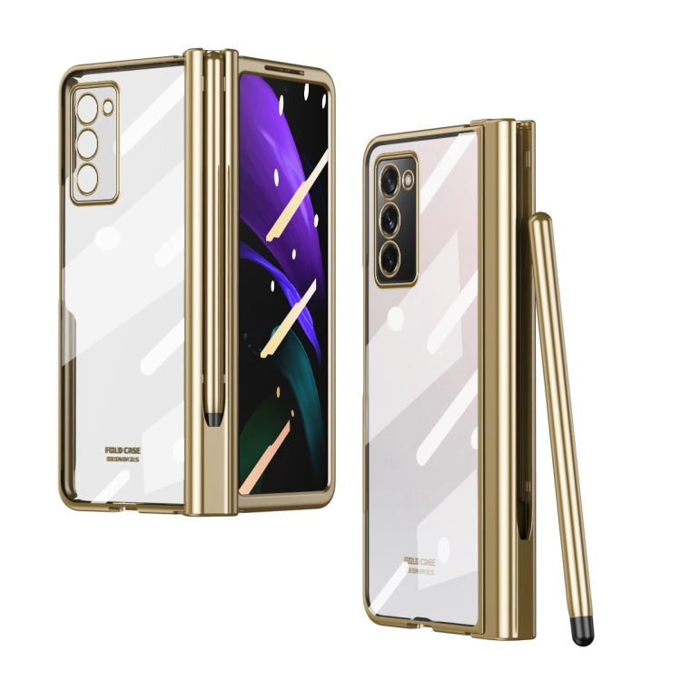 Full Body Electroplating Hinge Phone Case with Stylus