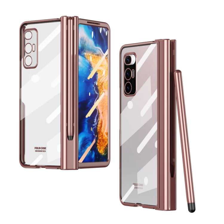Full Body Electroplating Hinge Phone Case with Stylus, For Huawei Mate X2 with Film, For Honor Magic V with Film, For Xiaomi Mi Mix Fold with Film