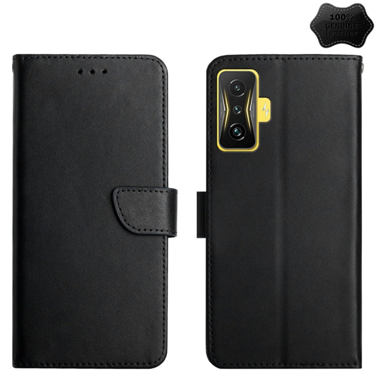 Genuine Leather Fingerprint-proof Horizontal Flip Phone Case, For Samsung Galaxy M53, For Sharp Aquos R7, For Xiaomi Poco F4 GT